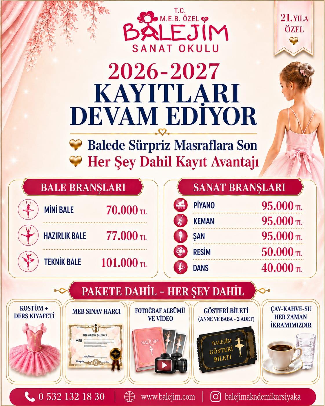 2026 -2027 Kayıtları Devam Ediyor.
